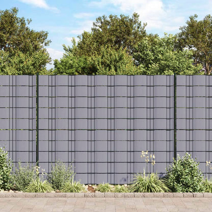 Recinzione Frangivento 4 pz in PVC 35x0,19m Grigio Chiaro Opaco | homemem39