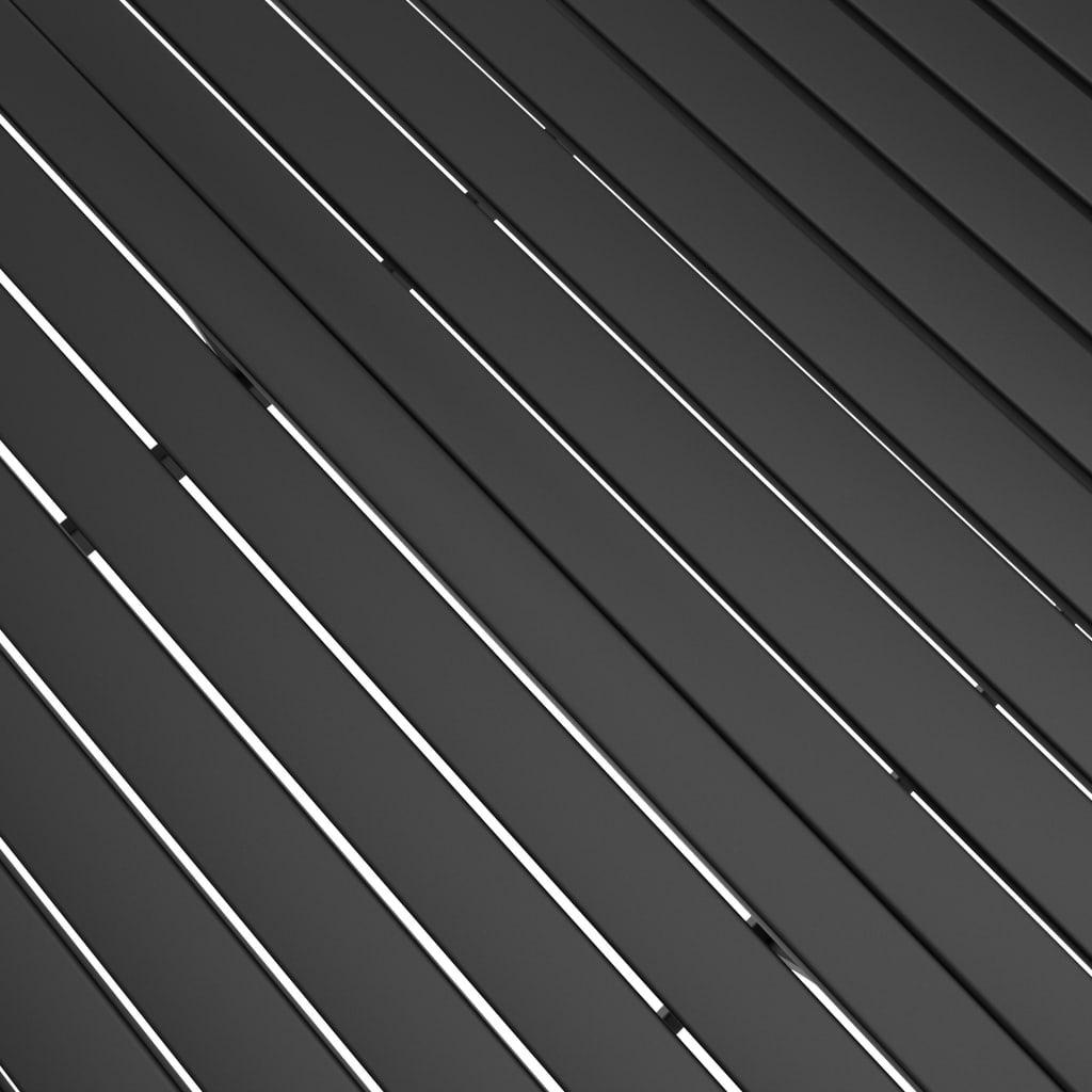 Tavolo da Giardino Antracite 190x80x72 cm in Acciaio | homemem39