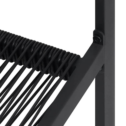 Sedie da Giardino 4 pz in Rattan Nero | homemem39