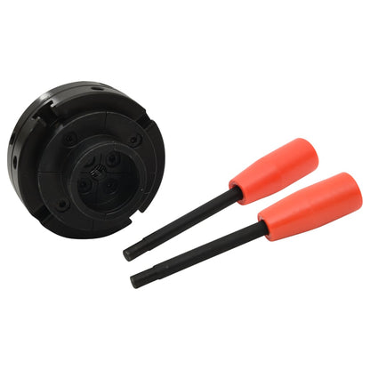 Mandrino per Legno a 4 Griffe Attacco M33 in Acciaio 100 mm - homemem39