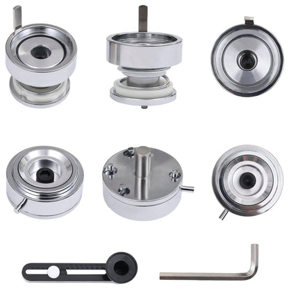 Macchina per Badge con 500 Set a Spilla 37 mm Punzone Rotativo | homemem39