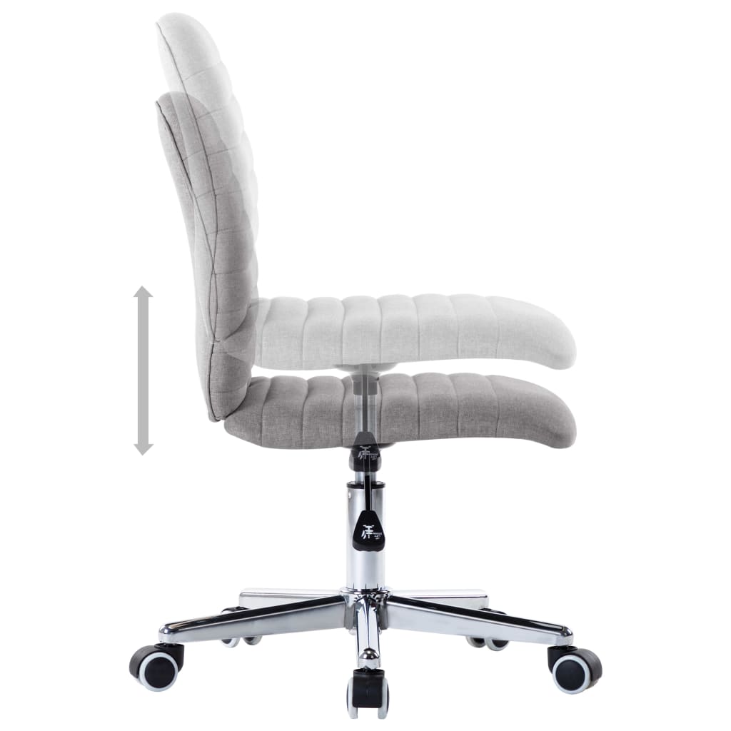 Sedie da Pranzo 4 pz Grigio Chiaro in Tessuto - homemem39