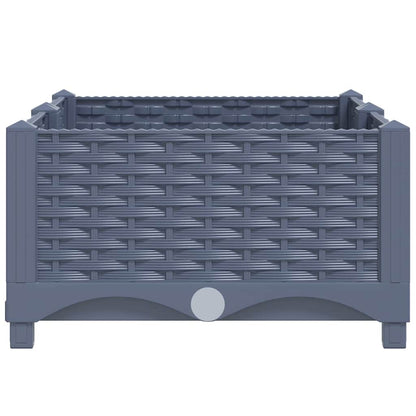 Fioriera Rialzata 80x40x23 cm in Polipropilene - homemem39