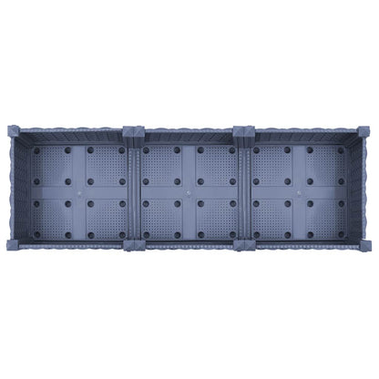 Fioriera Rialzata 120x40x23 cm in Polipropilene - homemem39