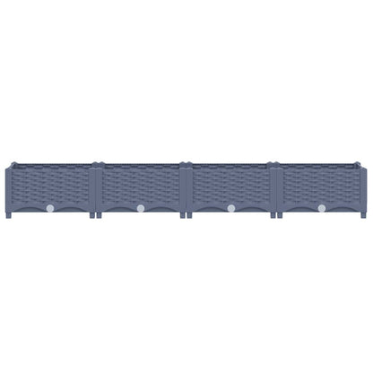 Fioriera Rialzata 160x40x23 cm in Polipropilene - homemem39