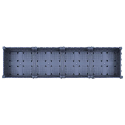 Fioriera Rialzata 160x40x23 cm in Polipropilene - homemem39