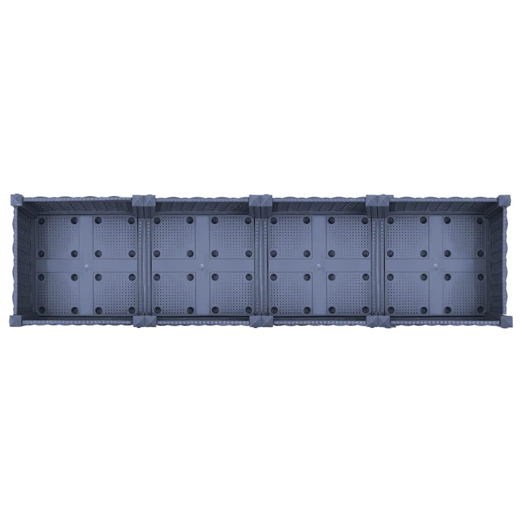 Fioriera Rialzata 160x40x23 cm in Polipropilene - homemem39