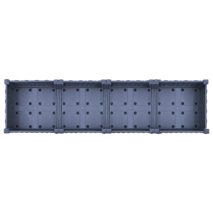 Fioriera Rialzata 160x40x23 cm in Polipropilene - homemem39