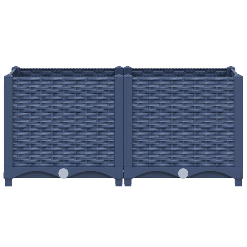Fioriera Rialzata 80x40x38 cm in Polipropilene - homemem39