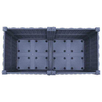 Fioriera Rialzata 80x40x38 cm in Polipropilene - homemem39