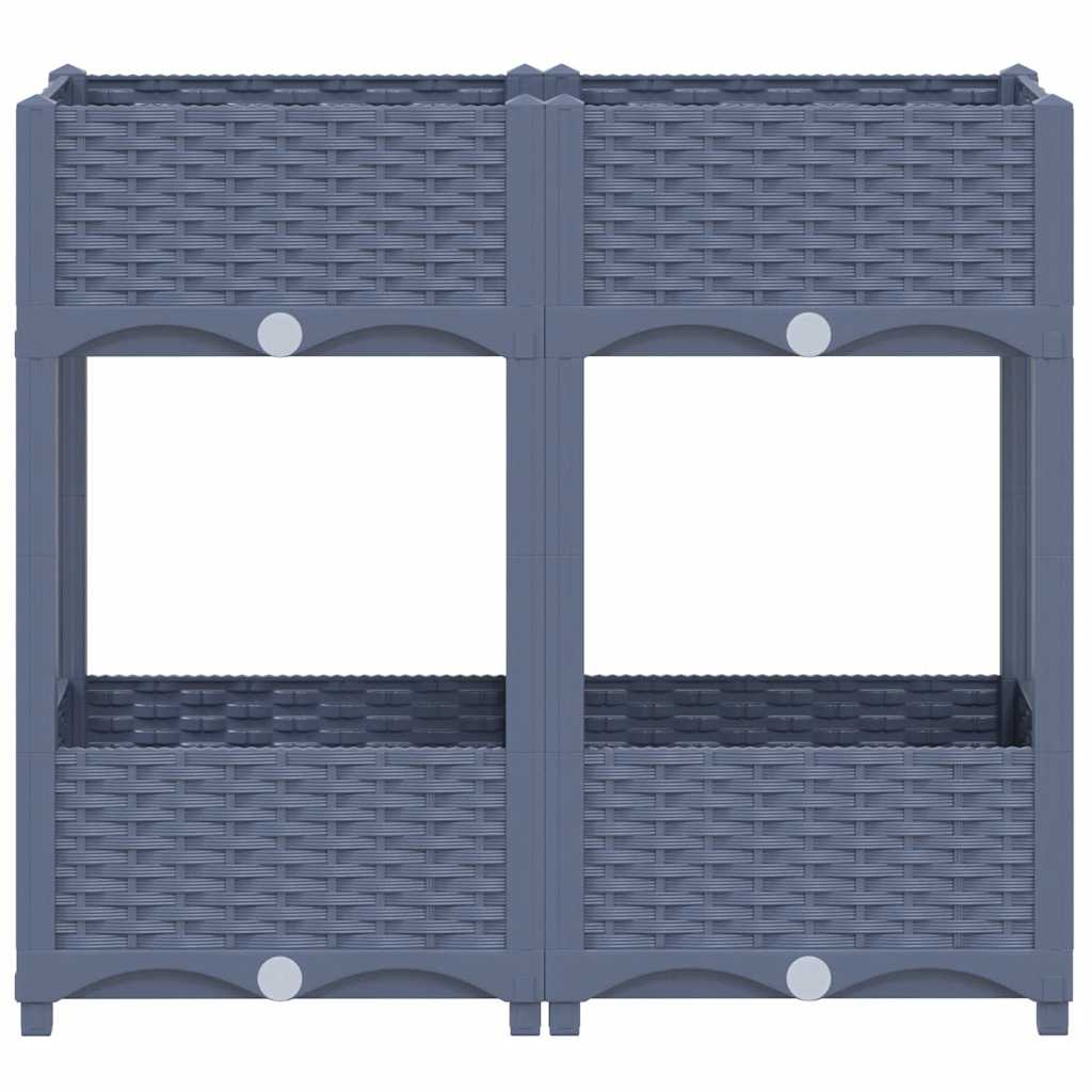 Fioriera Rialzata 80x40x71 cm in Polipropilene - homemem39