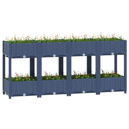 Fioriera Rialzata 160x40x71 cm in Polipropilene - homemem39