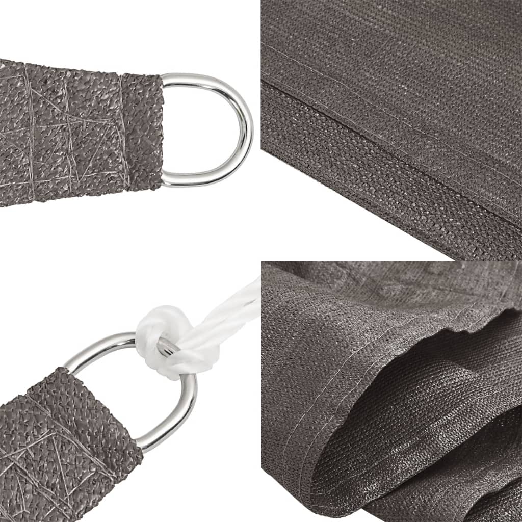 Vela Parasole 160 g/m² Antracite 3x6 m in HDPE