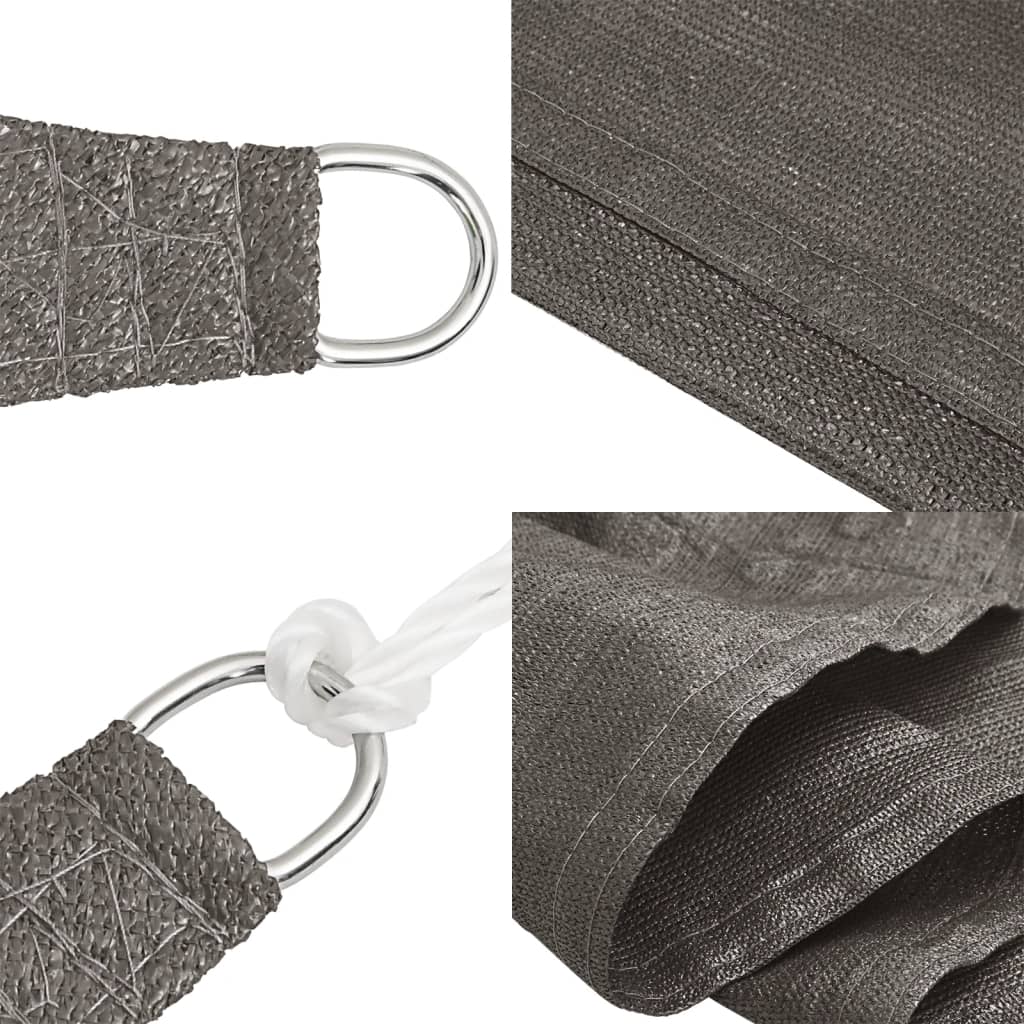 Vela Parasole 160 g/m² Antracite 3,5x4,5 m in HDPE | homemem39