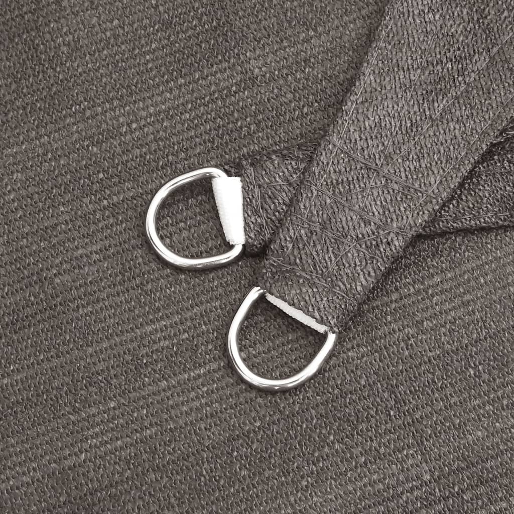 Vela Parasole 160 g/m² Antracite 3x3x3 m in HDPE - homemem39