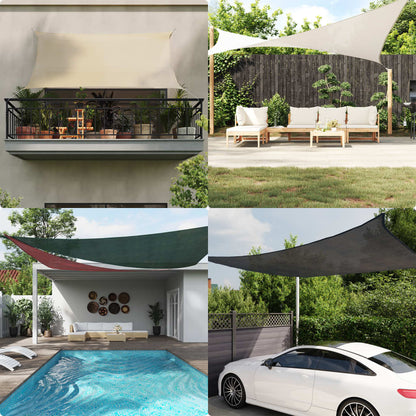 Parasol Sail 160 g/m² Anthracite 3x3x4.2 m in HDPE