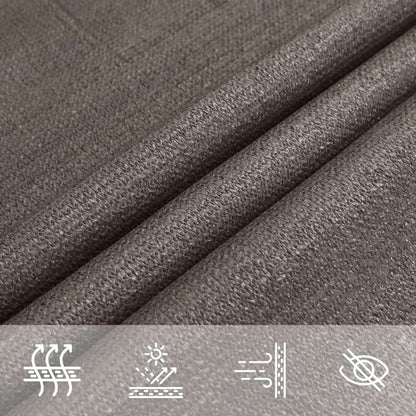 Vela Parasole 160 g/m² Antracite 3x4x5 m in HDPE | homemem39