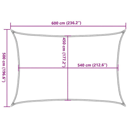 Vela Parasole 160 g/m² Beige 5x6 m in HDPE