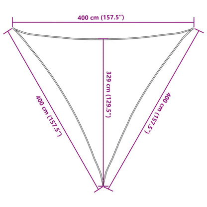 Vela Parasole 160 g/m² Beige 4x4x4 m in HDPE - homemem39