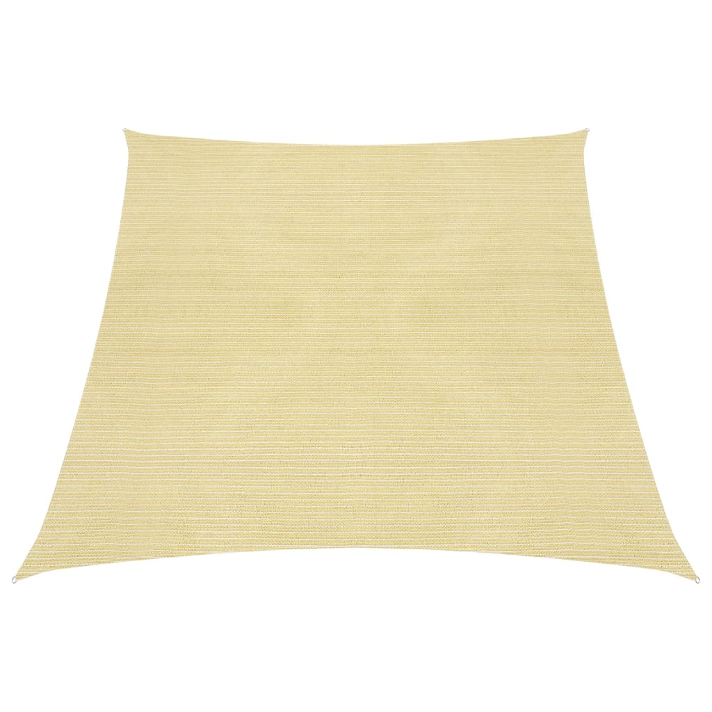 Parasol sail 160 g/m² Beige 3/4x3 m in HDPE