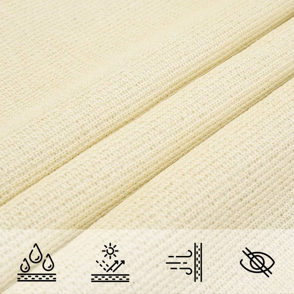 Vela Parasole 160 g/m² Crema 7x7 m in HDPE | homemem39