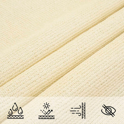 Vela Parasole 160 g/m² Crema 3,5x4,5 m in HDPE | homemem39