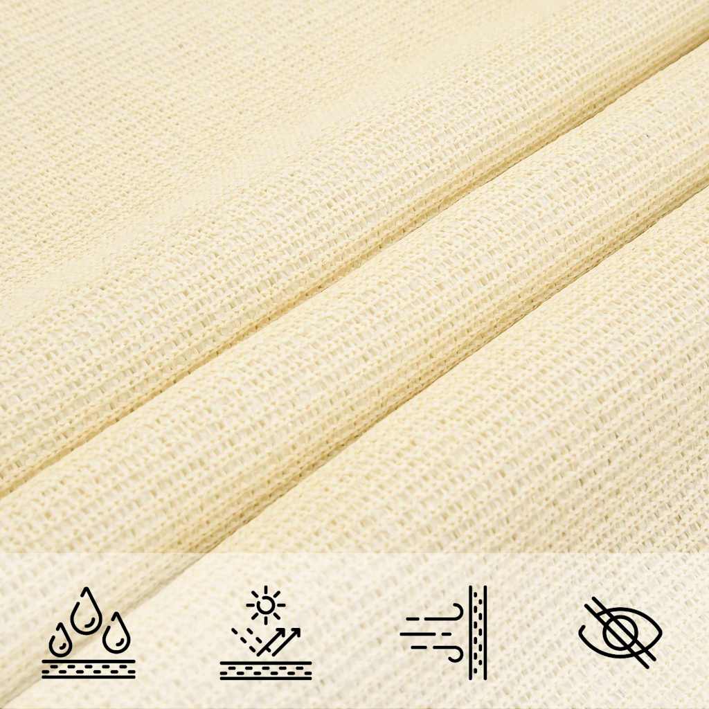 Vela Parasole 160 g/m² Crema 3,5x4,5 m in HDPE