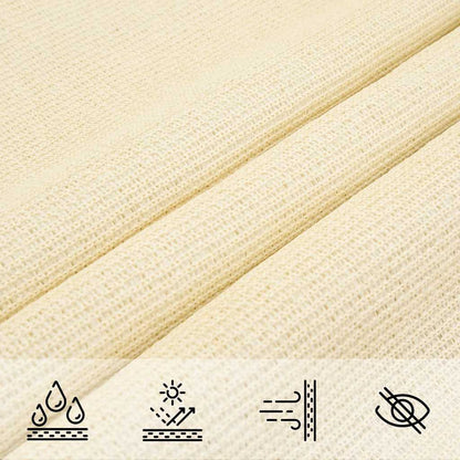 Vela Parasole 160 g/m² Crema 3,5x5 m in HDPE | homemem39