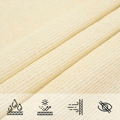Vela Parasole 160 g/m² Crema 4,5x4,5x4,5 m in HDPE - homemem39