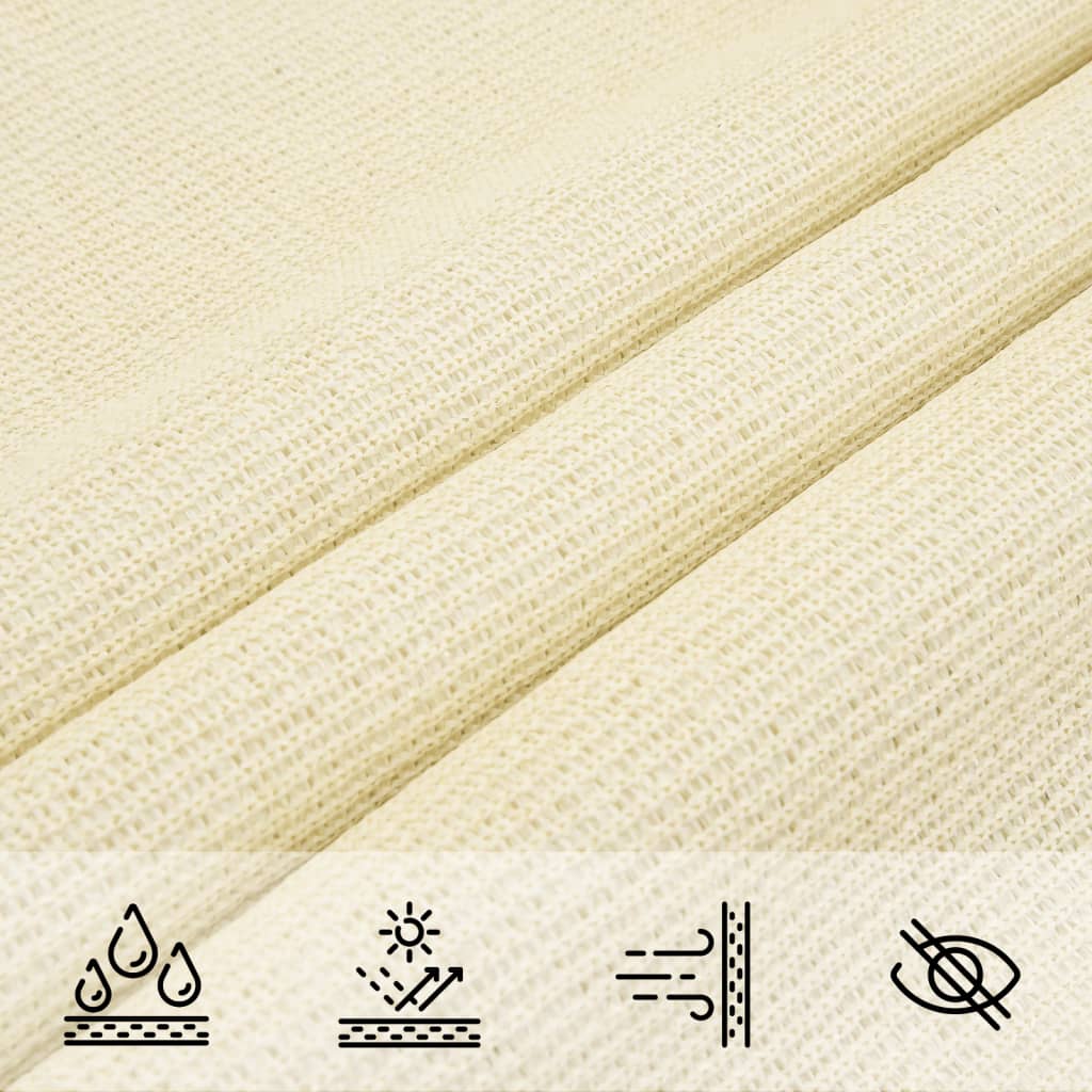 Vela Parasole 160 g/m² Crema 3/4x3 m in HDPE - homemem39