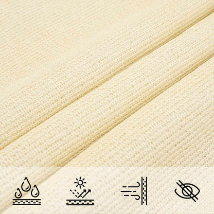 Vela Parasole 160 g/m² Crema 3/4x3 m in HDPE - homemem39