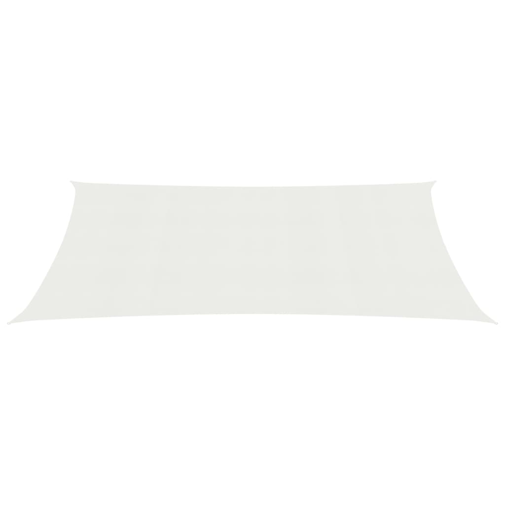 Sunshade Sail 160 g/m² White 2.5x4.5 m in HDPE