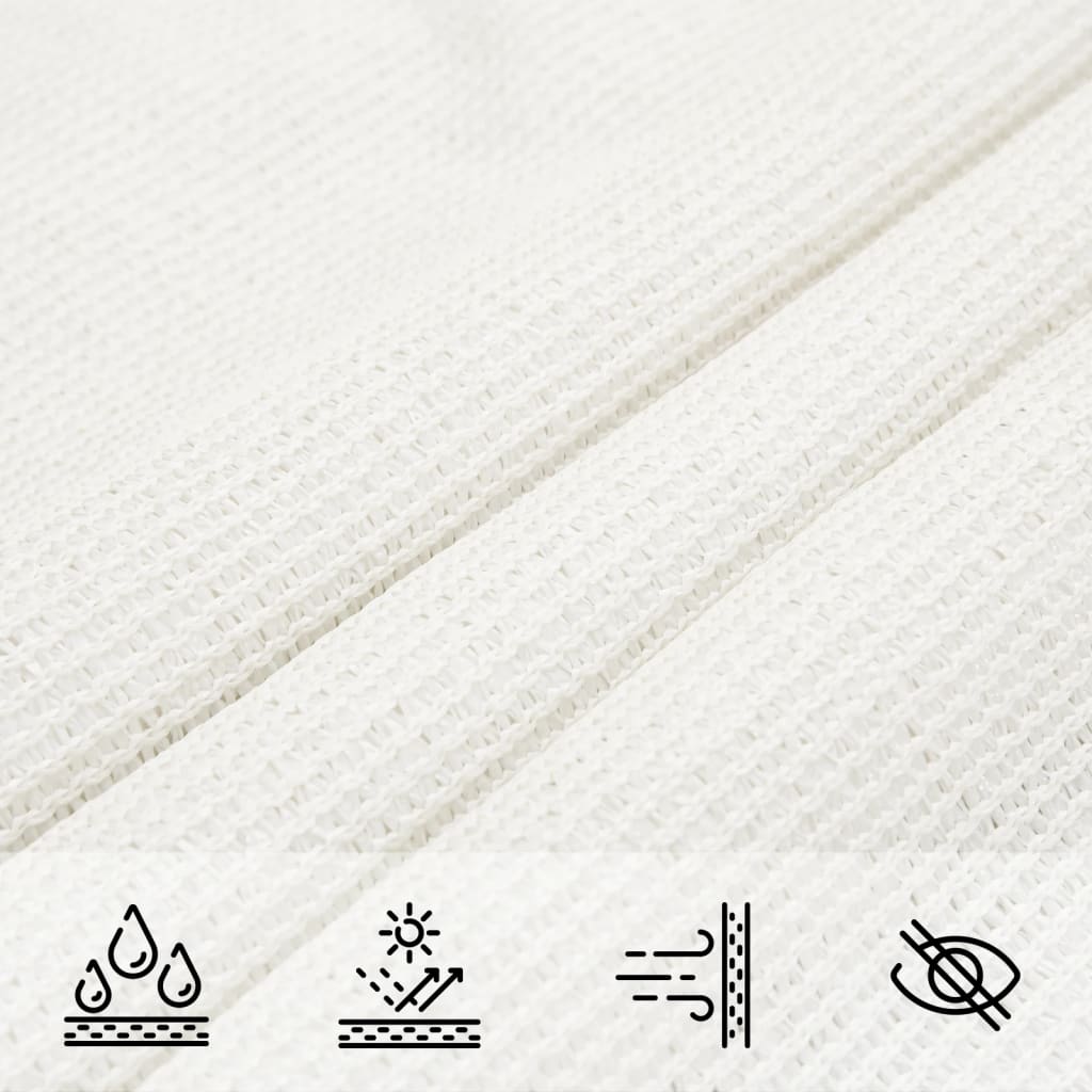 Vela Parasole 160 g/m² Bianca 2,5x4,5 m in HDPE - homemem39