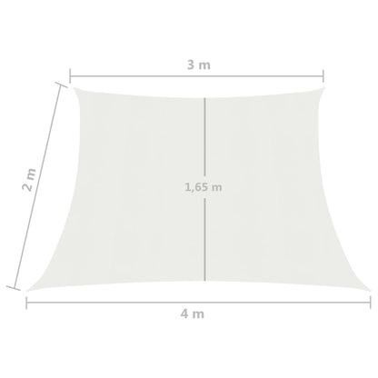 Vela Parasole 160 g/m² Bianca 3/4x2 m in HDPE - homemem39