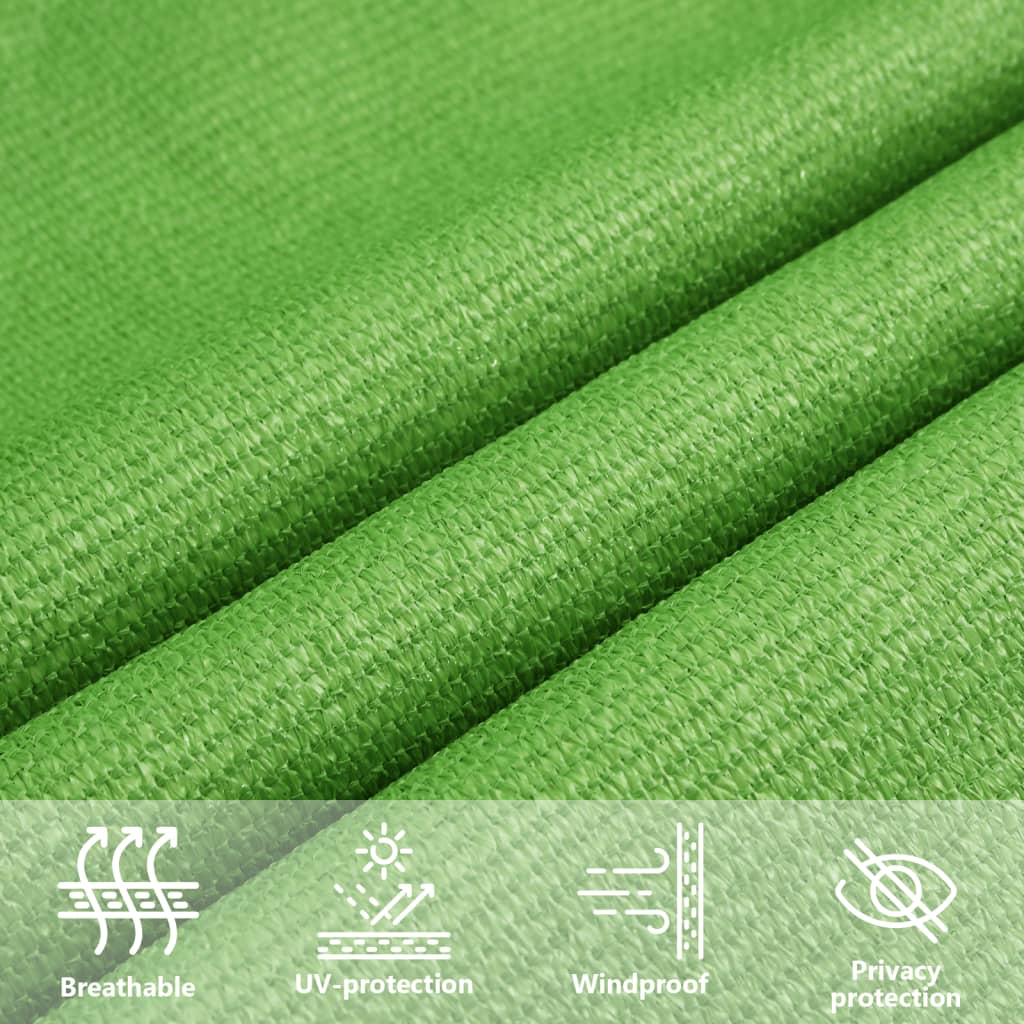Vela Parasole 160 g/m² Verde Chiaro 5x5x6 m in HDPE - homemem39