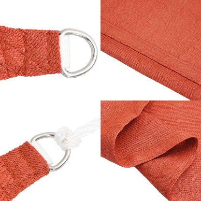 Vela Parasole 160 g/m² Quadrata Terracotta 4,5x4,5 m in HDPE