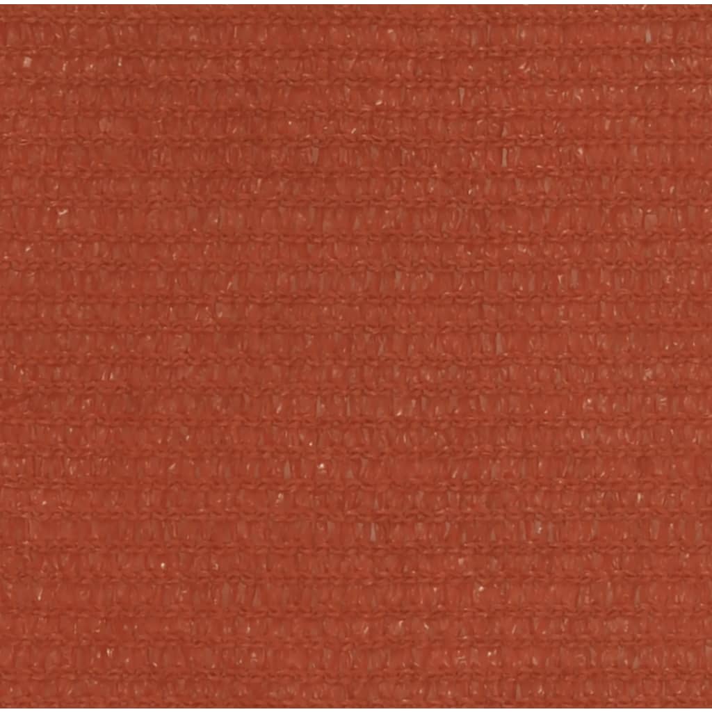 Vela Parasole 160 g/m² Quadrata Terracotta 4,5x4,5 m in HDPE - homemem39