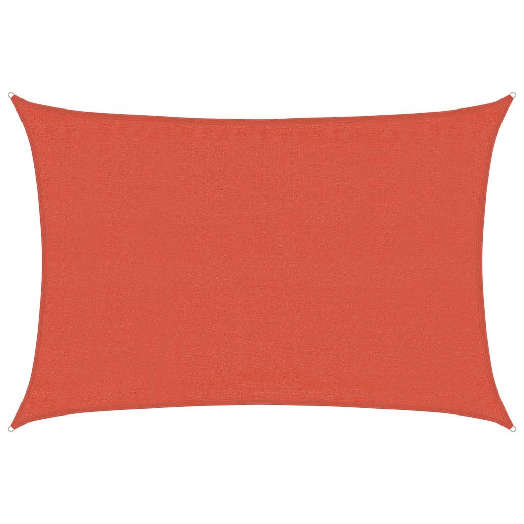 Vela Parasole 160 g/m² Rettangolare Terracotta 3,5x5 m HDPE