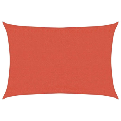 Vela Parasole 160 g/m² Rettangolare Terracotta 3,5x5 m HDPE