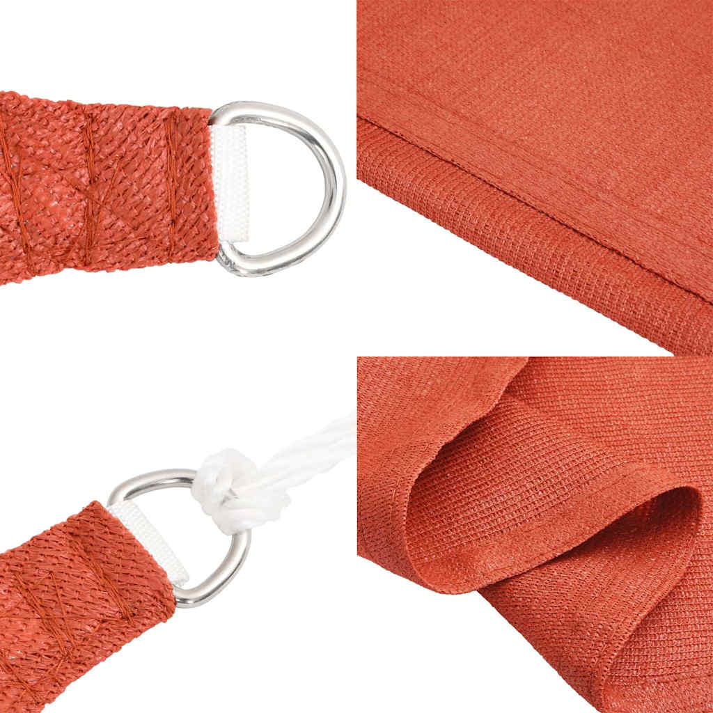 Vela Parasole 160 g/m² Rettangolare Terracotta 3,5x5 m HDPE