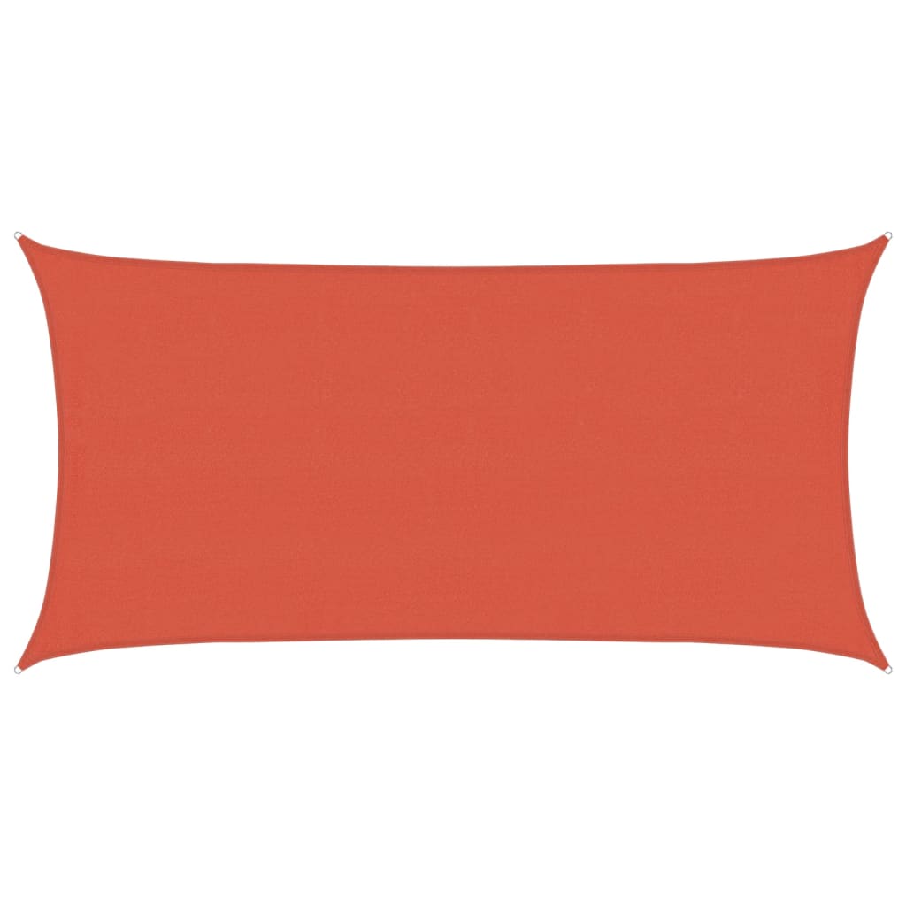Vela Parasole 160 g/m² Terracotta 4x7 m in HDPE | homemem39