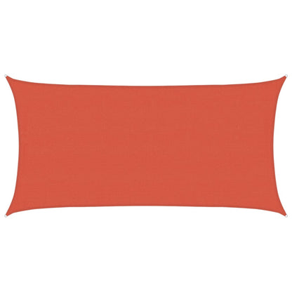 Vela Parasole 160 g/m² Terracotta 4x7 m in HDPE | homemem39