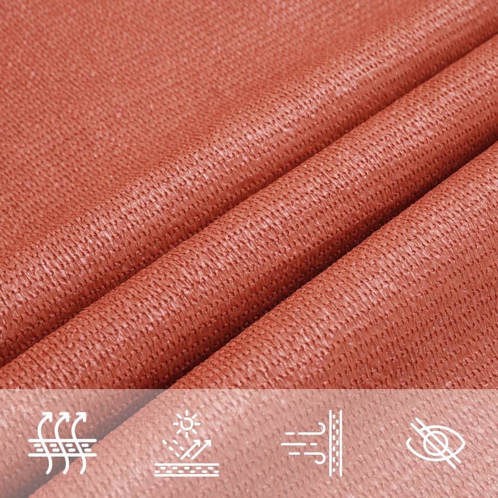 Vela Parasole 160 g/m² Terracotta 5x6 m in HDPE | homemem39