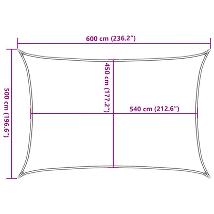 Vela Parasole 160 g/m² Terracotta 5x6 m in HDPE | homemem39