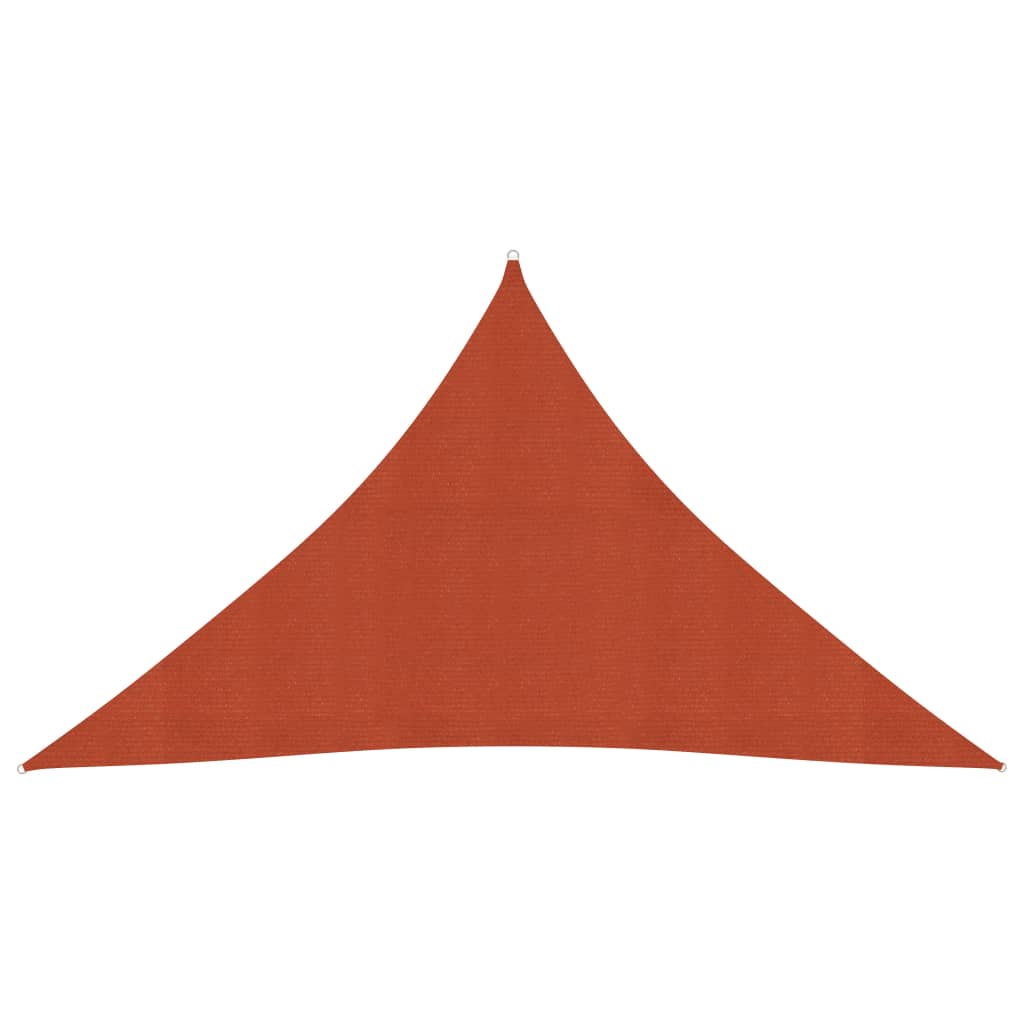 Vela Parasole 160 g/m² Terracotta 3,5x3,5x4,9 m in HDPE - homemem39