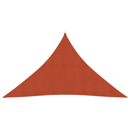 Vela Parasole 160 g/m² Terracotta 3,5x3,5x4,9 m in HDPE - homemem39