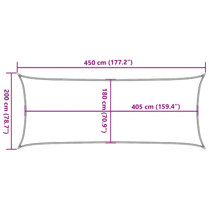 Vela Parasole 160 g/m² Talpa 2x4,5 m in HDPE - homemem39