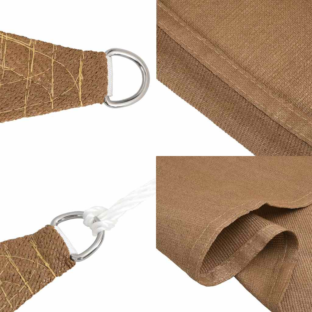 Vela Parasole 160 g/m² Tortora 6x8 m in HDPE | homemem39