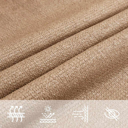 Vela Parasole 160 g/m² Grigio Talpa 3,6x3,6x3,6 m in HDPE