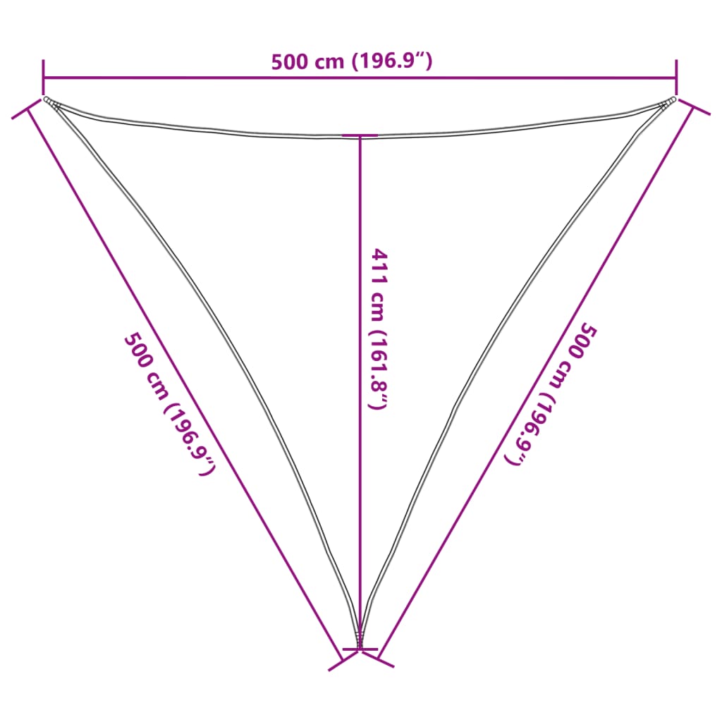 Vela Parasole 160 g/m² Grigio Talpa 5x5x5 m in HDPE